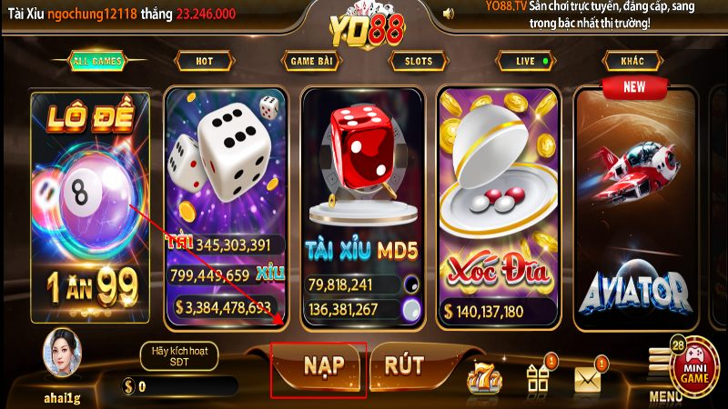 nap tien yo88 2 Lý do nên nạp tiền Yo88