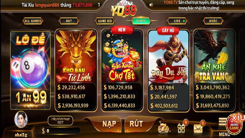 Tổng quan nổ hũ Yo88