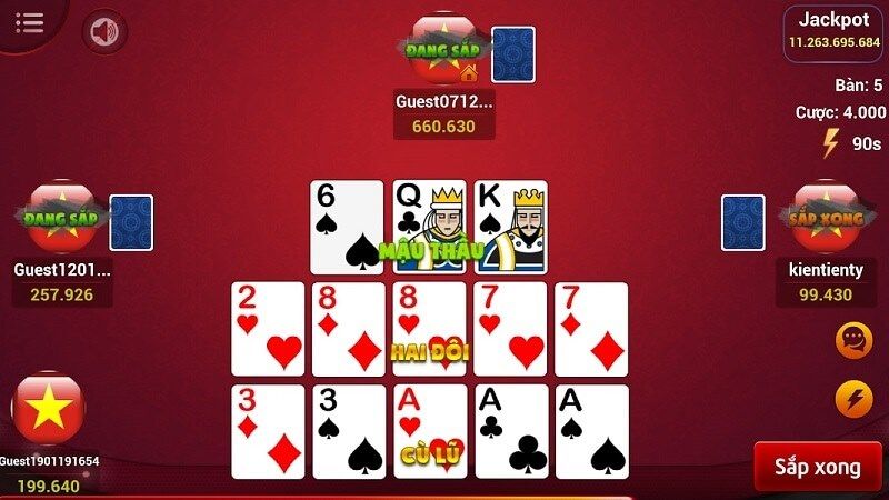 cach choi bai mau binh nam chac cach xep bai Cách chơi bài mậu binh là biết các tổ hợp bài mậu binh